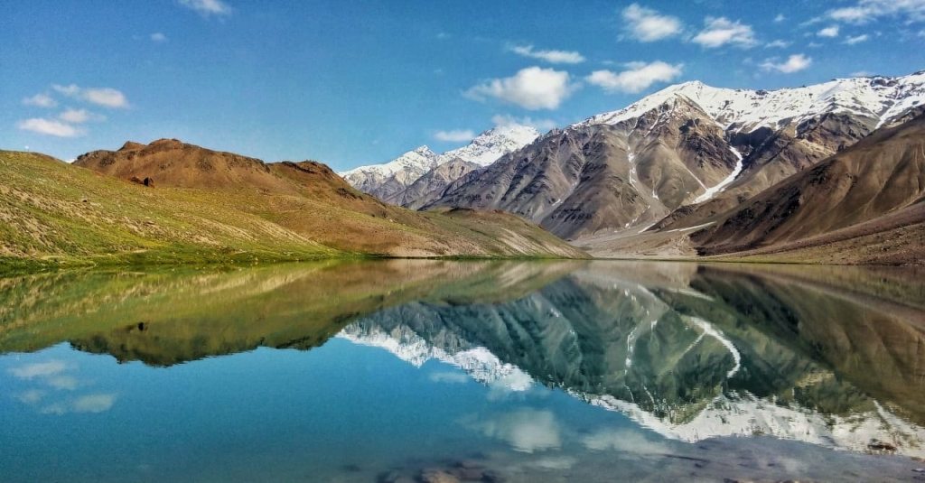 chandratal lake in july