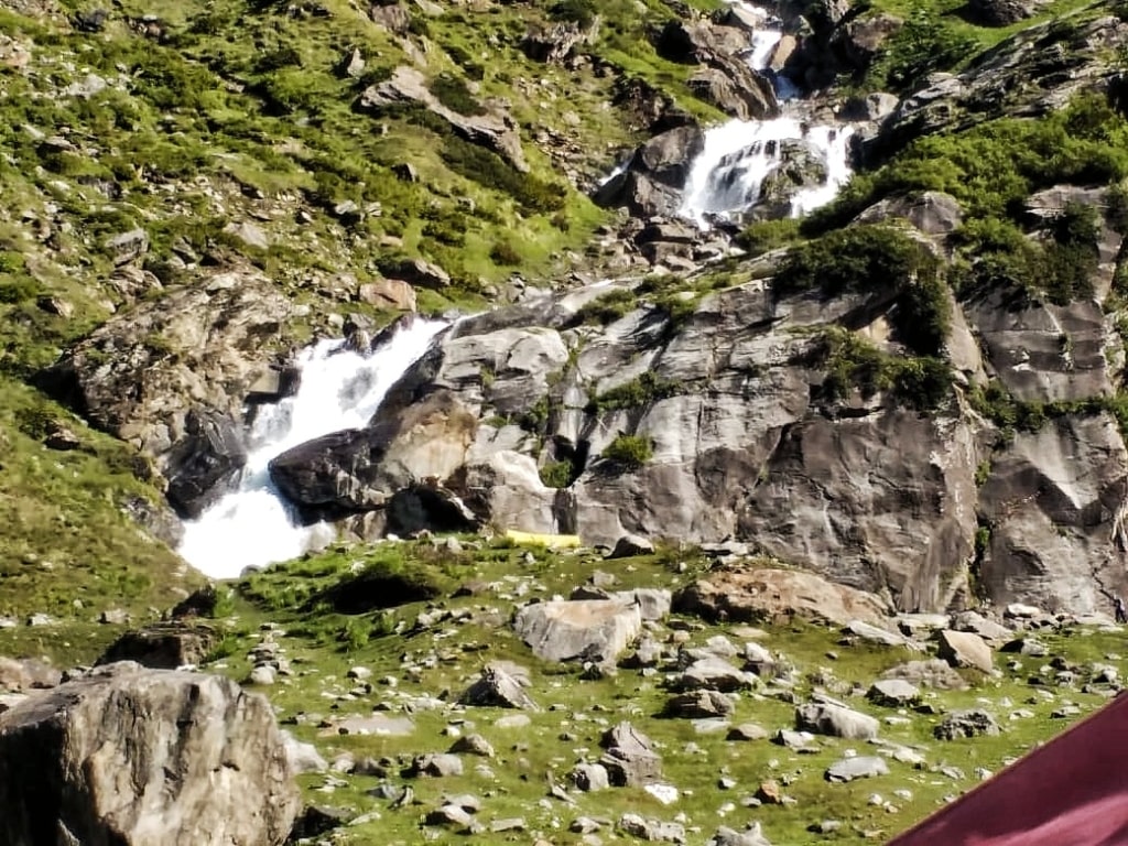 waterfall at chika campsite