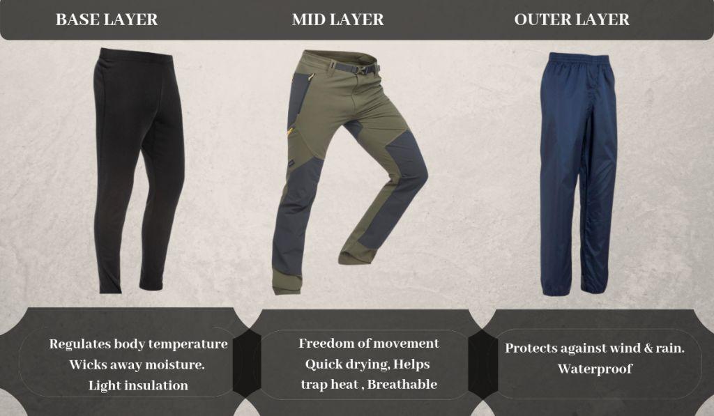 lower body layering for himalayan trek