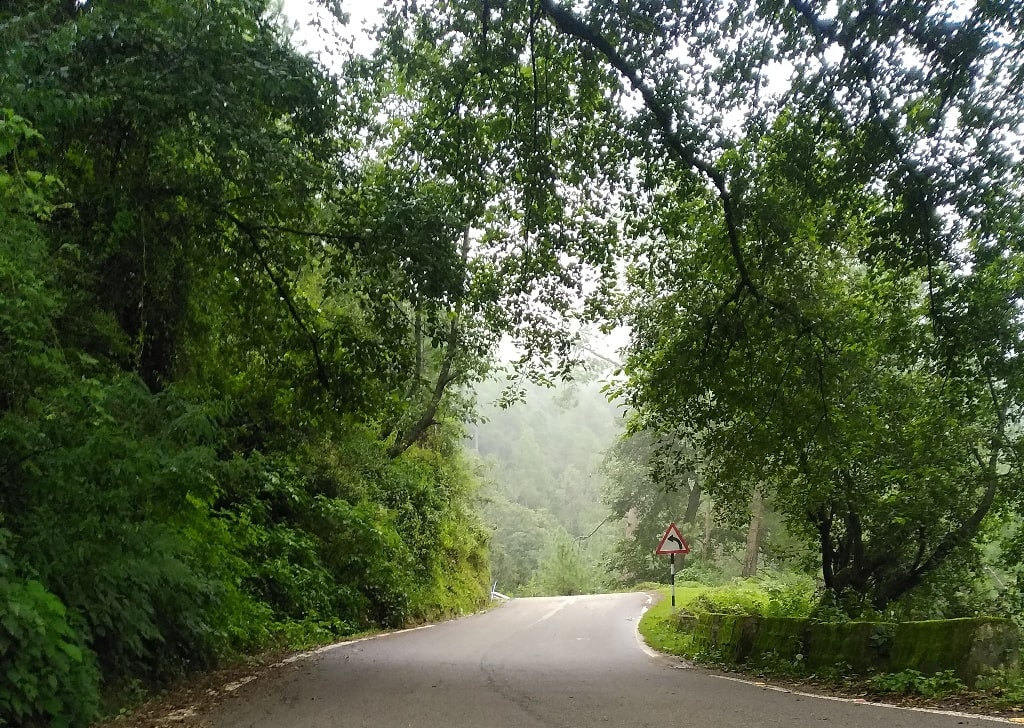 Mountain route from dehradun to sankri