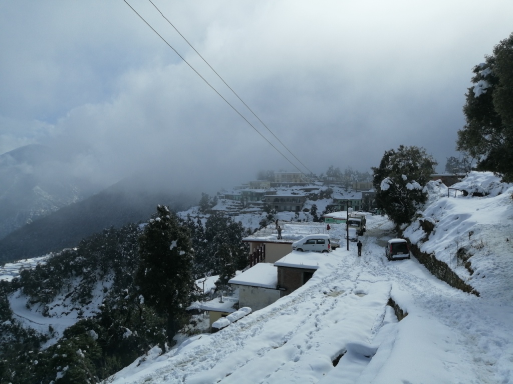 lohajung village in snow