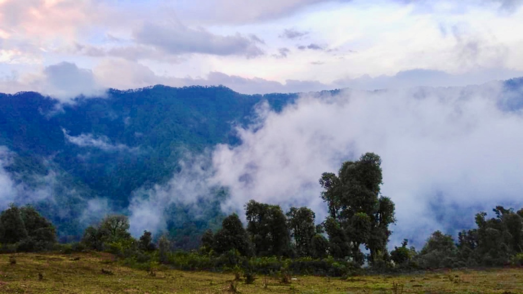 morning view during trek