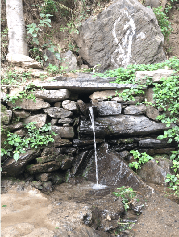 natural water source nag tibba trek
