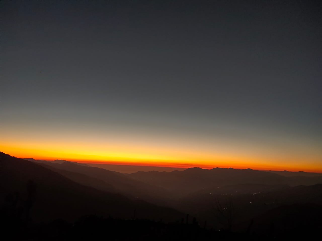 sunset from nag tibba