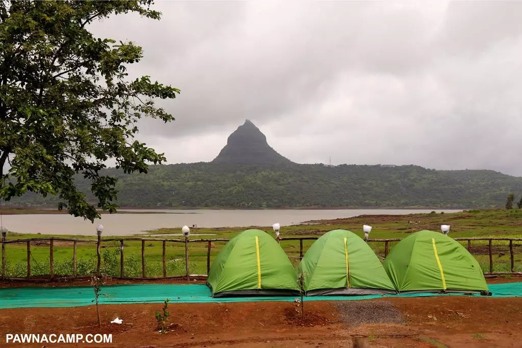 pawana lake side camping in mumbai