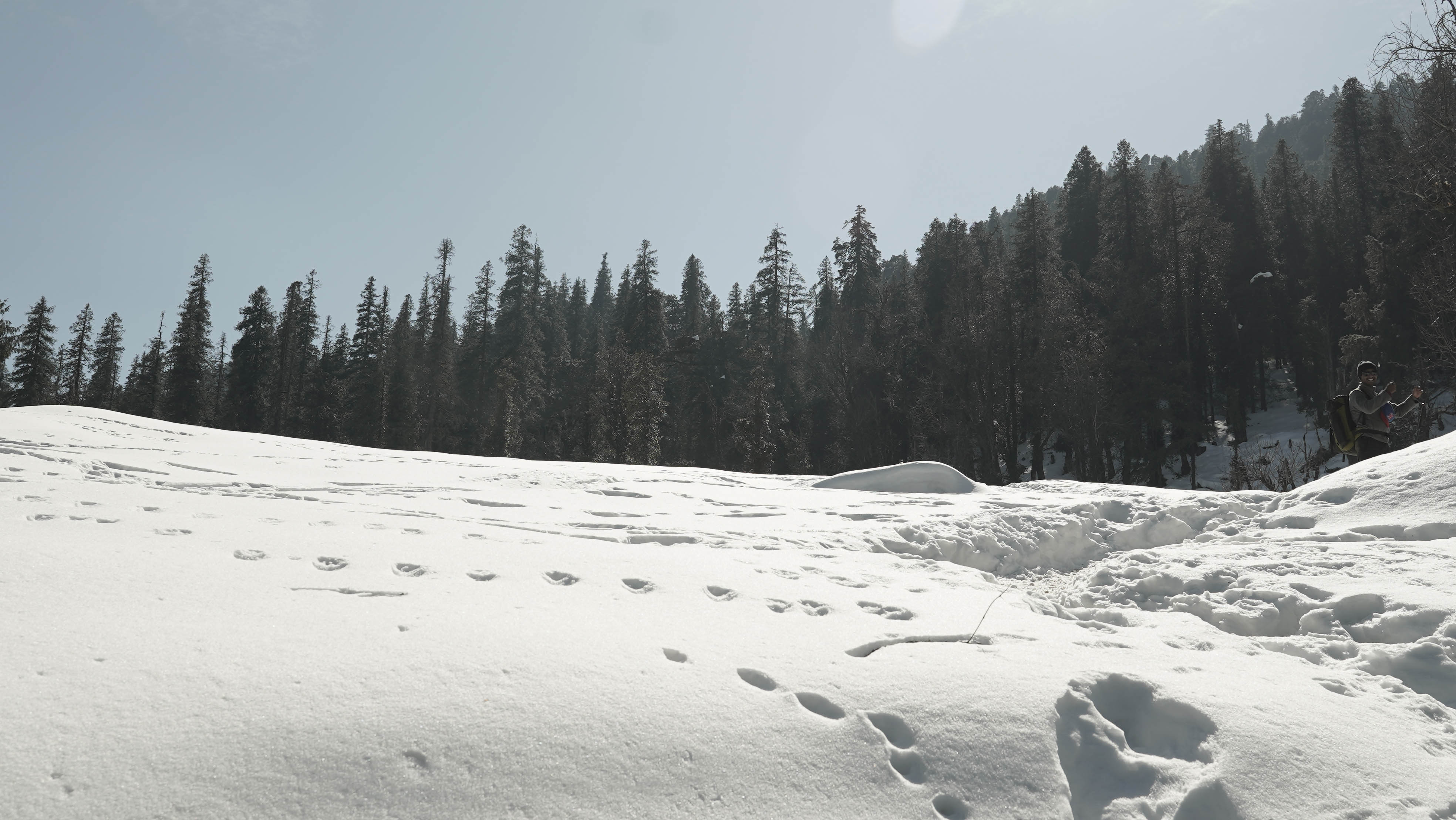 Kedarkantha trek in January with snow