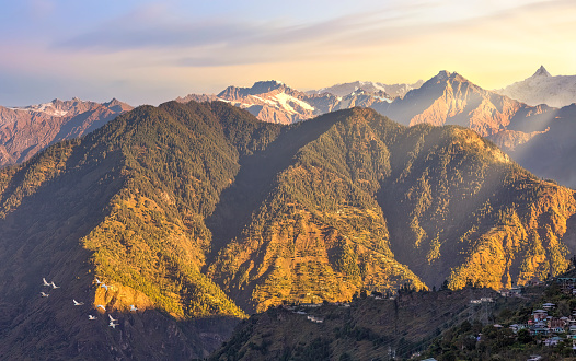 Mountains of sarahan hill station shimla