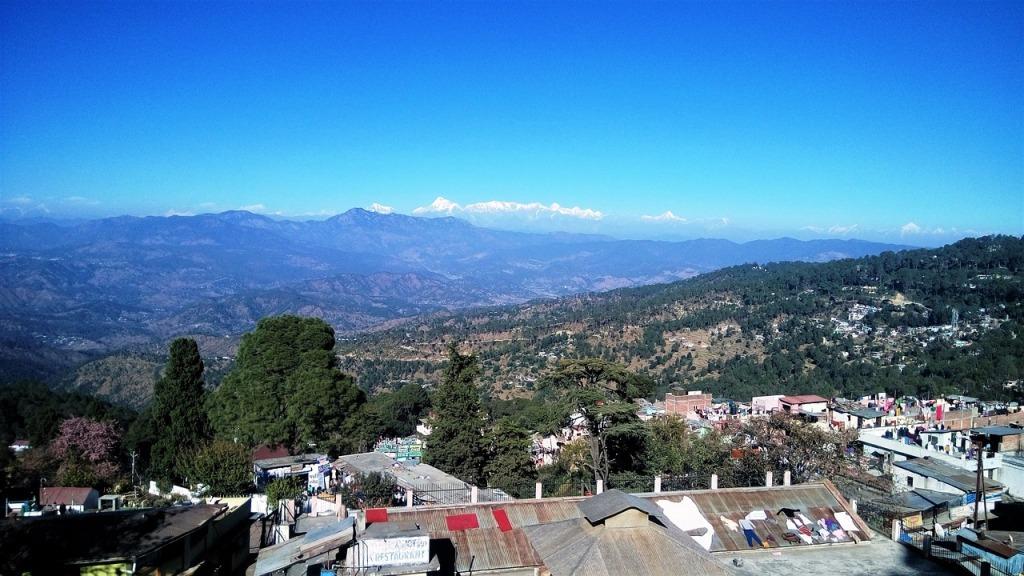 view of himalaya from ranikhet