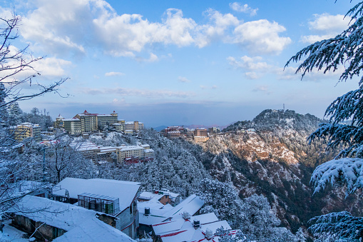 Kufri valley Shimla in winters