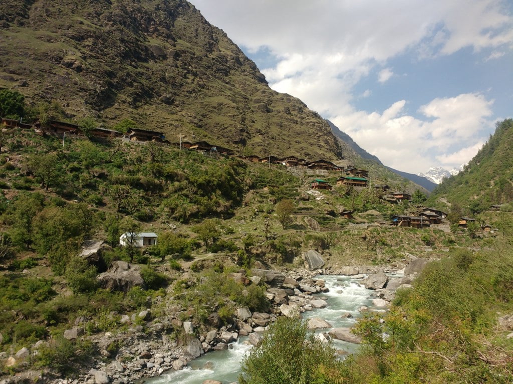 gangad village in mountains